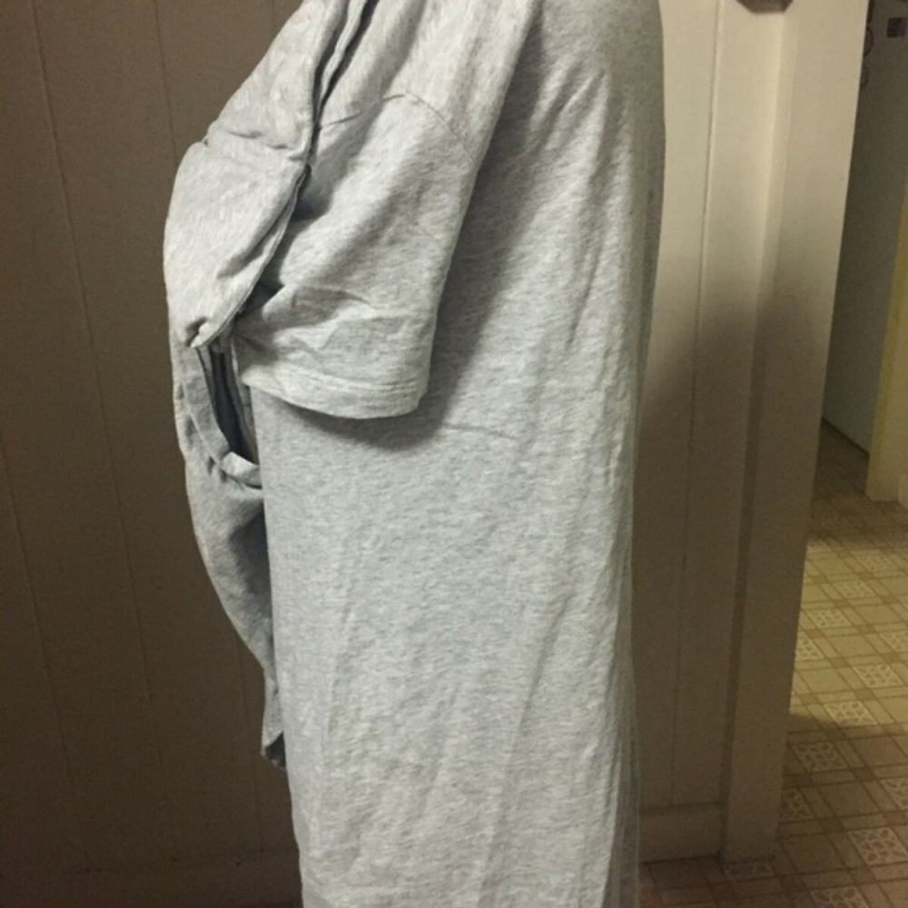 SOLD VALENTINO for GAP sz M Gray Draped BOW Tee - Picture 8 of 8